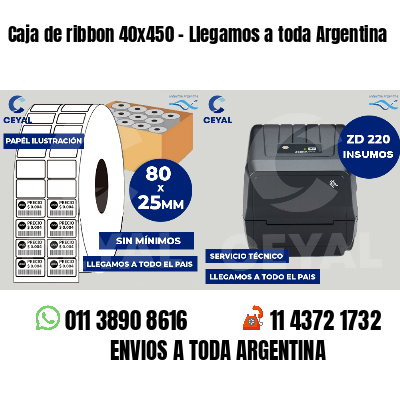 Caja de ribbon 40x450 - Llegamos a toda Argentina