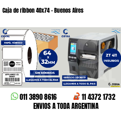 Caja de ribbon 40x74 - Buenos Aires