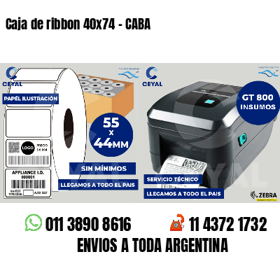 Caja de ribbon 40x74 - CABA