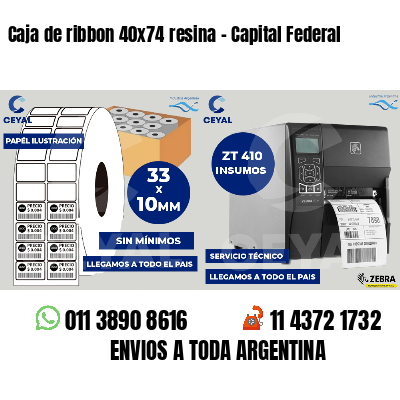 Caja de ribbon 40x74 resina - Capital Federal