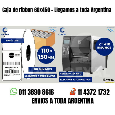 Caja de ribbon 60x450 - Llegamos a toda Argentina