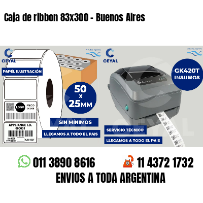Caja de ribbon 83x300 - Buenos Aires