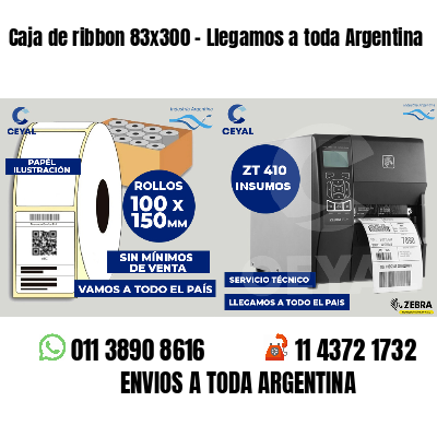 Caja de ribbon 83x300 - Llegamos a toda Argentina