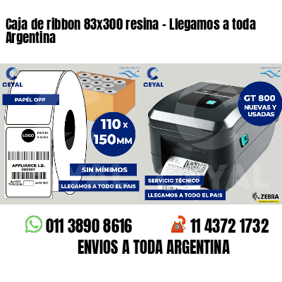 Caja de ribbon 83x300 resina - Llegamos a toda Argentina