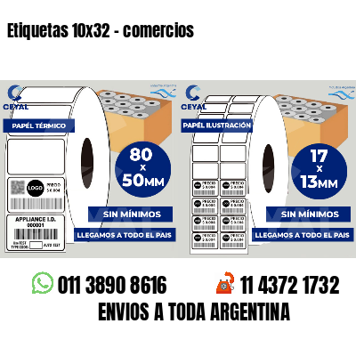 Etiquetas 10x32 - comercios