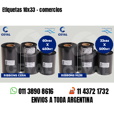 Etiquetas 10x33 - comercios