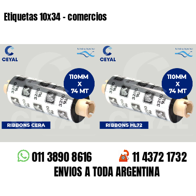 Etiquetas 10x34 - comercios