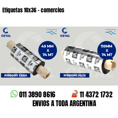 Etiquetas 10x36 - comercios
