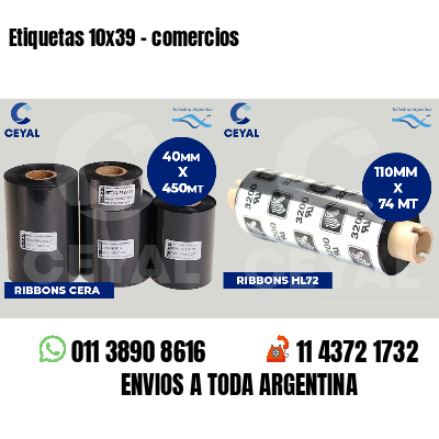 Etiquetas 10x39 - comercios