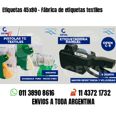Etiquetas 45x80 - Fábrica de etiquetas textiles
