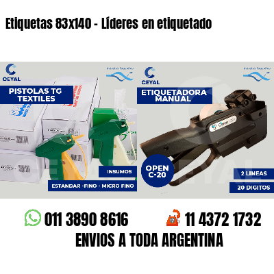 Etiquetas 83x140 - Líderes en etiquetado