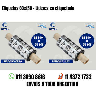 Etiquetas 83x150 - Líderes en etiquetado