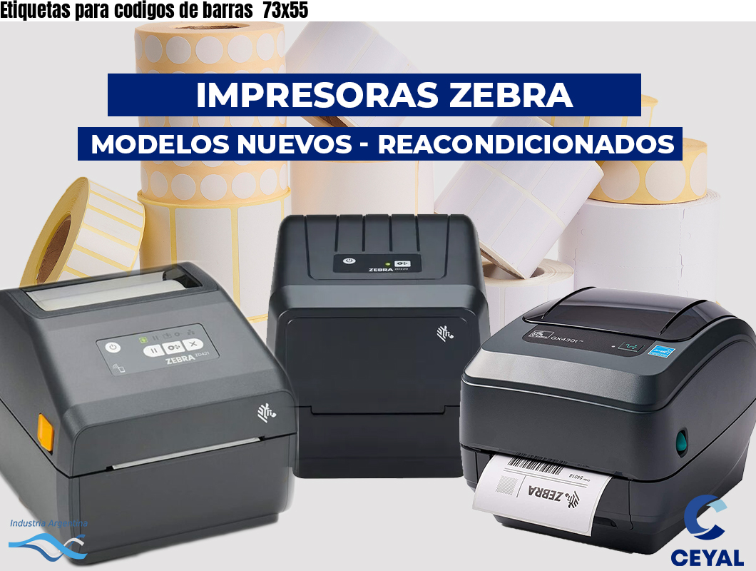 Etiquetas para codigos de barras  73x55