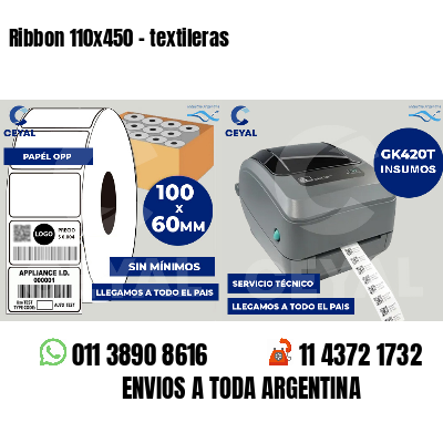 Ribbon 110x450 - textileras