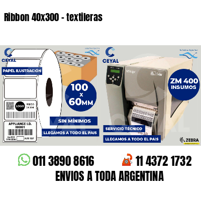 Ribbon 40x300 - textileras