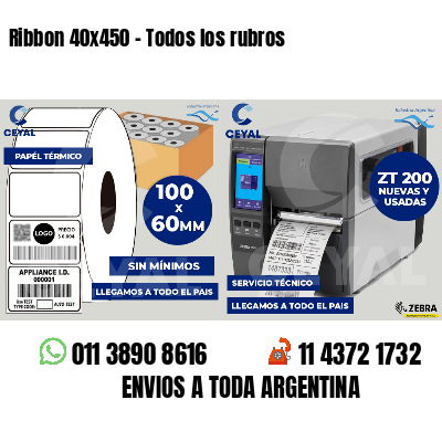 Ribbon 40x450 - Todos los rubros
