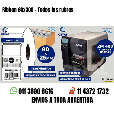Ribbon 60x300 - Todos los rubros