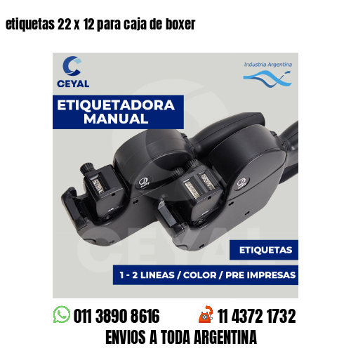 etiquetas 22 x 12 para caja de boxer 