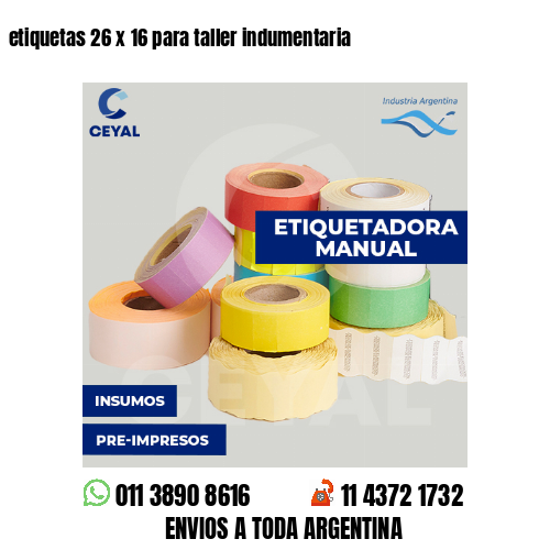 etiquetas 26 x 16 para taller indumentaria