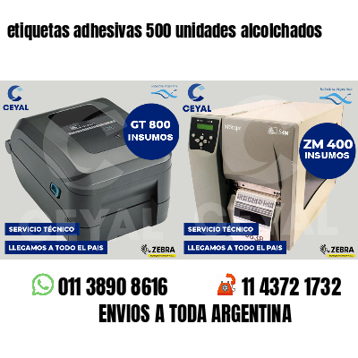 etiquetas adhesivas 500 unidades alcolchados