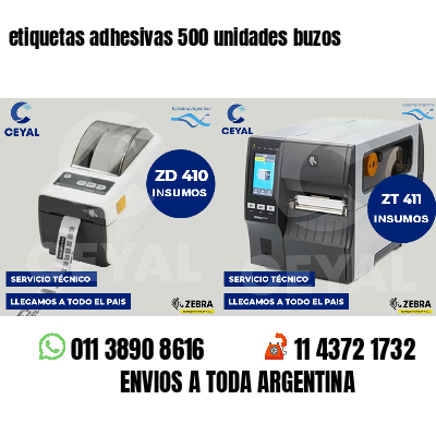 etiquetas adhesivas 500 unidades buzos