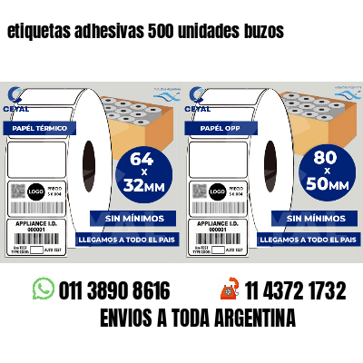etiquetas adhesivas 500 unidades buzos