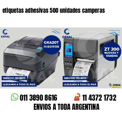 etiquetas adhesivas 500 unidades camperas