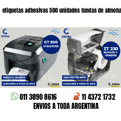 etiquetas adhesivas 500 unidades fundas de almohadas