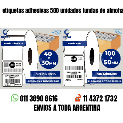 etiquetas adhesivas 500 unidades fundas de almohadas