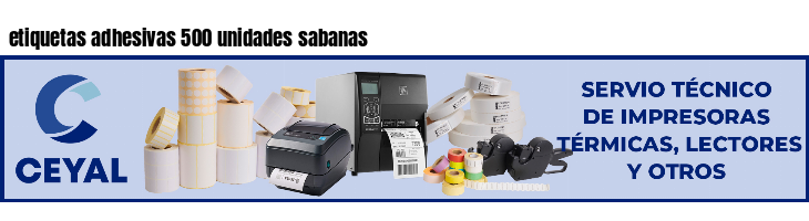 etiquetas adhesivas 500 unidades sabanas