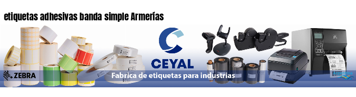 etiquetas adhesivas banda simple Armerías
