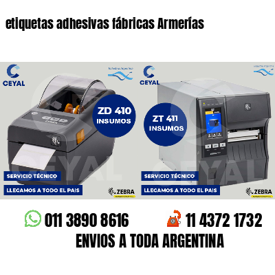 etiquetas adhesivas fábricas Armerías
