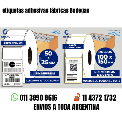 etiquetas adhesivas fábricas Bodegas