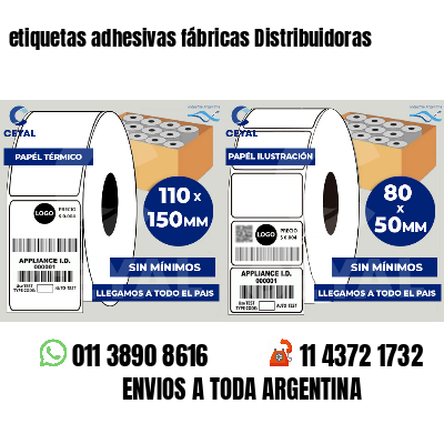 etiquetas adhesivas fábricas Distribuidoras