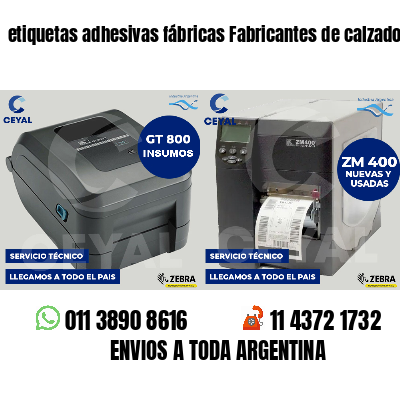 etiquetas adhesivas fábricas Fabricantes de calzado