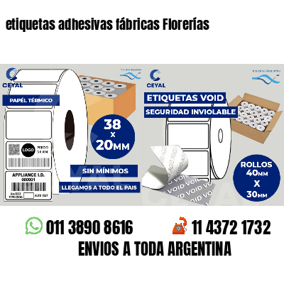 etiquetas adhesivas fábricas Florerías