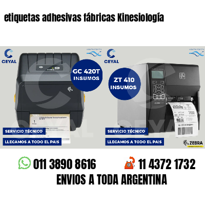 etiquetas adhesivas fábricas Kinesiología