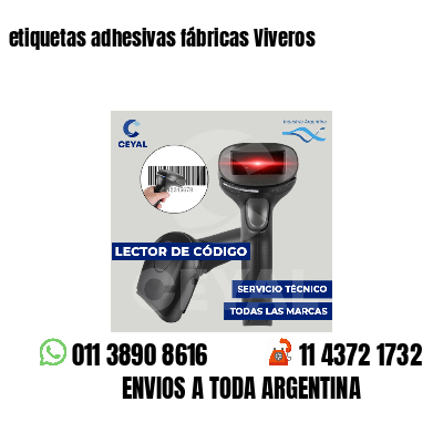 etiquetas adhesivas fábricas Viveros