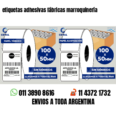 etiquetas adhesivas fábricas marroquinería