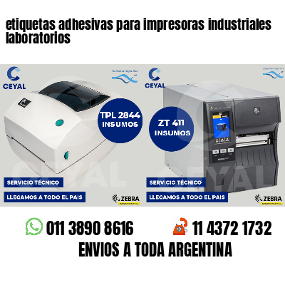 etiquetas adhesivas para impresoras industriales laboratorios