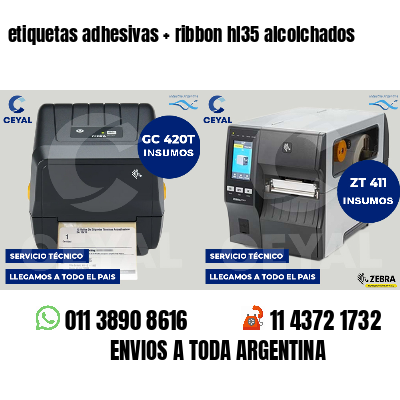 etiquetas adhesivas   ribbon hl35 alcolchados