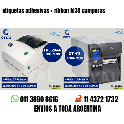 etiquetas adhesivas   ribbon hl35 camperas