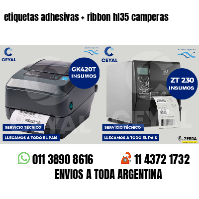 etiquetas adhesivas   ribbon hl35 camperas