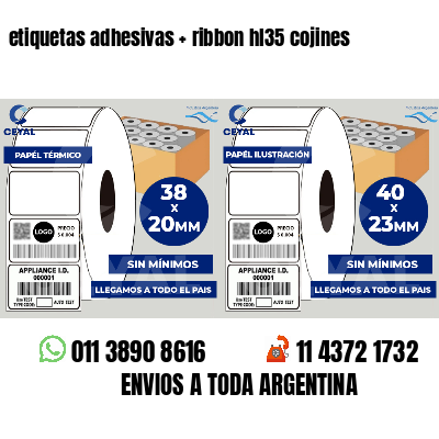 etiquetas adhesivas   ribbon hl35 cojines