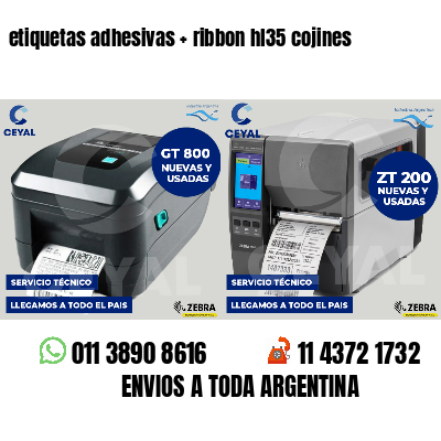 etiquetas adhesivas ribbon hl35 cojines