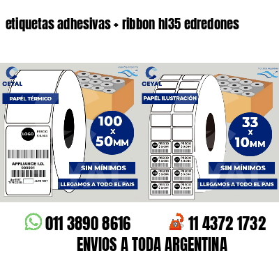etiquetas adhesivas   ribbon hl35 edredones
