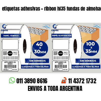etiquetas adhesivas   ribbon hl35 fundas de almohadas