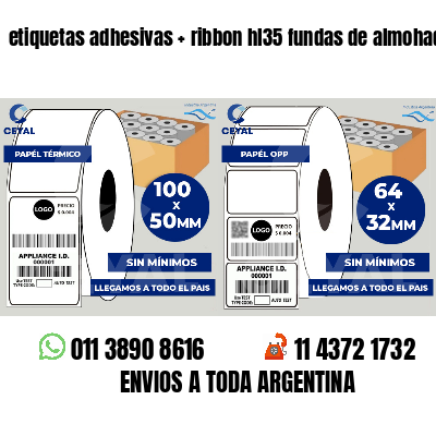 etiquetas adhesivas   ribbon hl35 fundas de almohadas