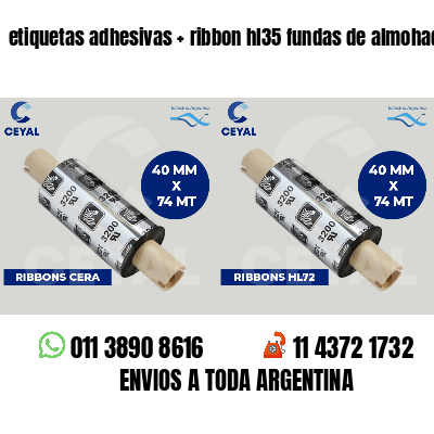 etiquetas adhesivas   ribbon hl35 fundas de almohadas