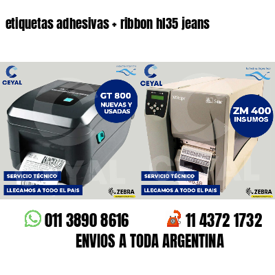etiquetas adhesivas   ribbon hl35 jeans